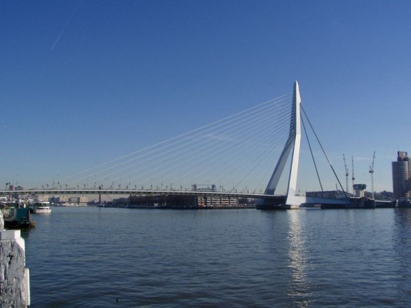 Erasmův most - Rotterdam, Nizozemsko