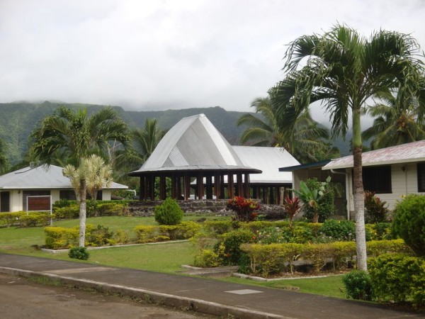 Domy ve vesnici Sauniatu - Samoa, Polynésie