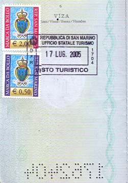 Vízum 05 - San Marino