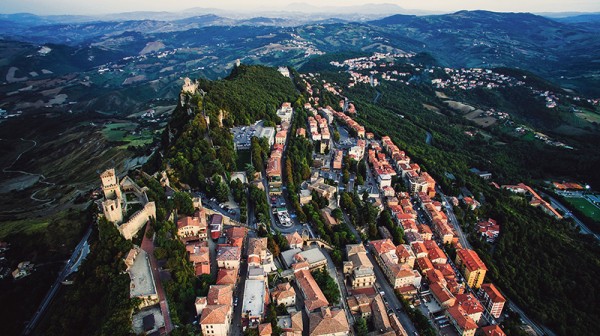 Pohled na město - San Marino