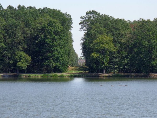 Moritzburg, rybník - zámky Sasko, Německo