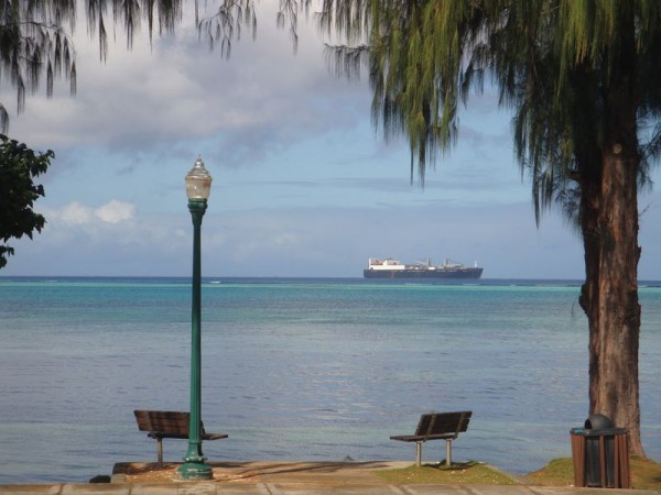 Loď na Saipan - Severní Mariany, Mikronésie, Tichomoří
