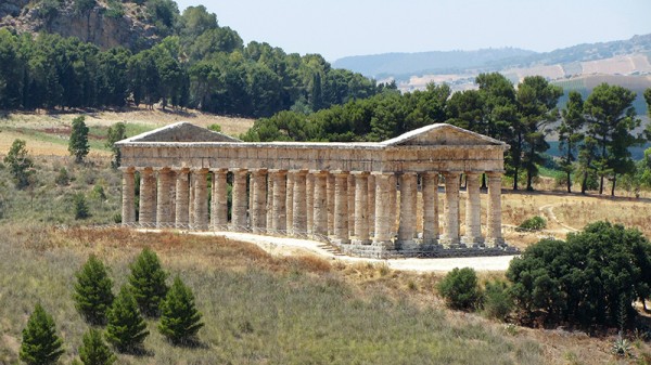 Řecký chrám Segesto - Sicílie, Itálie