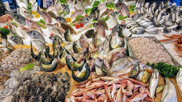 Rybí trh - Sicílie, Itálie