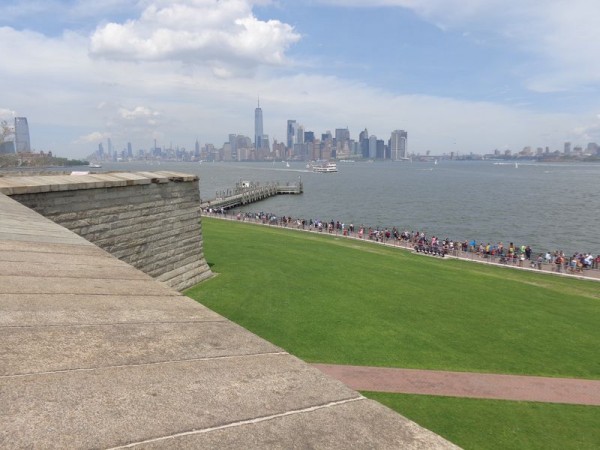 Na Liberty Island, výhledy - New York, USA