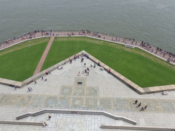 Liberty Island, výhled - New York, USA