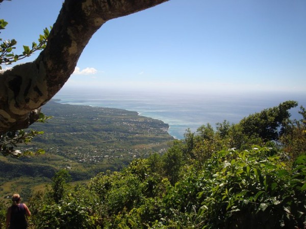 Pohled z Gros Pitonu - výstup na Piton, Svatá Lucie, Karibik