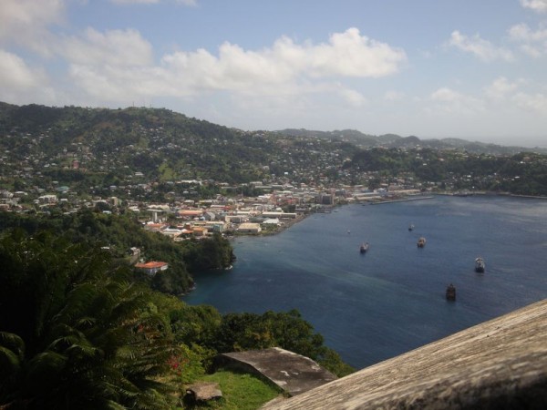 Kingstown, výhled - Svatý Vincenc, Karibik