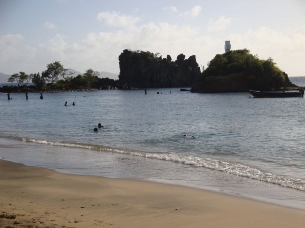 Na pláži - Svatý Vincenc, Karibik