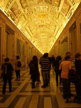 Vatikánská muzea interiér