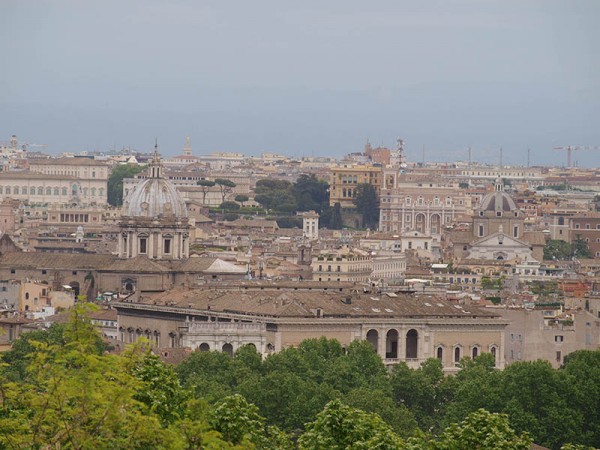Výhled na Řím z Janiculu