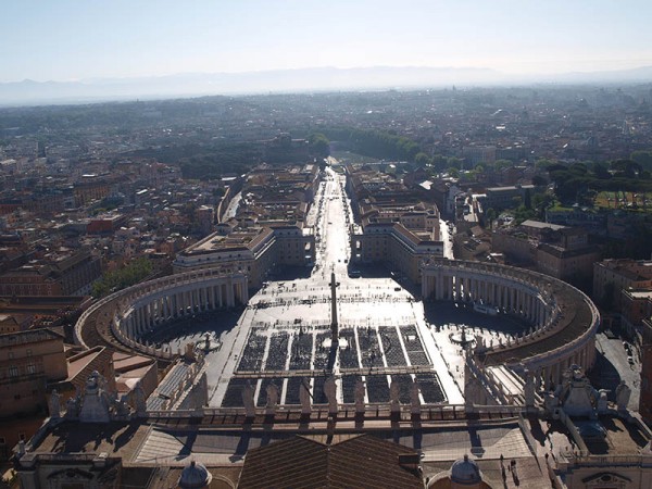 Výhled z kopule Baziliky sv. Petra - Vatikán