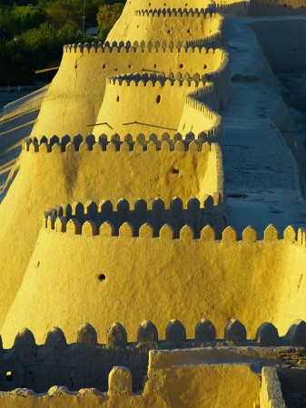 Chiva, hradby - Uzbekistán