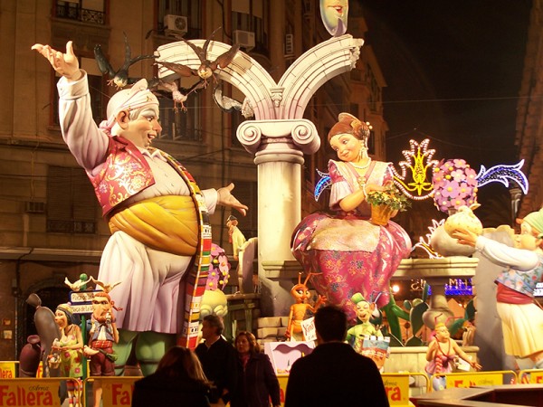 Falla - Valencie, Španělsko