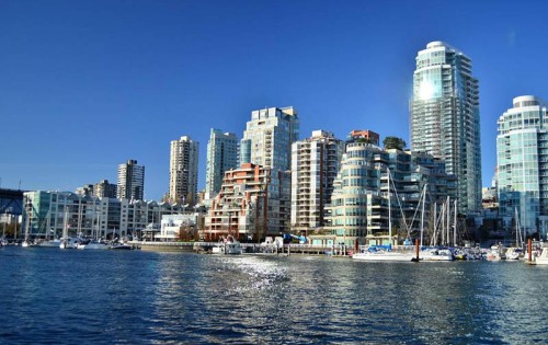 Vancouver pohled na město