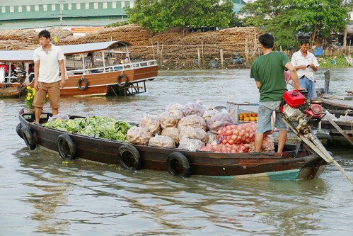 Trh v deltě Mekong - Vietnam