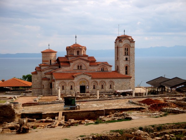 Makedonie Ochrid kostel svateho Pantepejmona